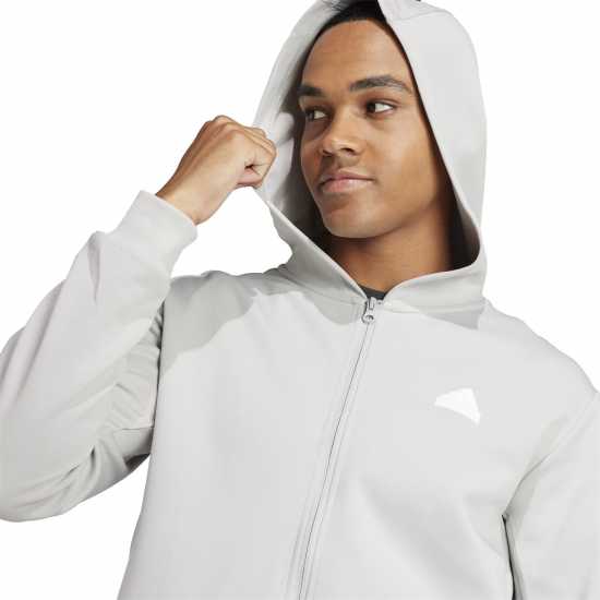 Мъжки суитчъри и блузи с качулки Adidas Future Icons 3-Stripes Full Zip Hoodie Mens Сиво Две Adidas Future Icons 3-Stripes Full Zip Hoodie Mens Сиво Две Мъжки суитчъри и блузи с качулки