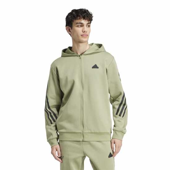Мъжки суитчъри и блузи с качулки Adidas Future Icons 3-Stripes Full Zip Hoodie Mens Зелен палатка Adidas Future Icons 3-Stripes Full Zip Hoodie Mens Зелен палатка Мъжки суитчъри и блузи с качулки
