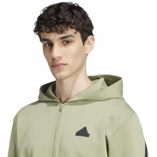Мъжки суитчъри и блузи с качулки Adidas Future Icons 3-Stripes Full Zip Hoodie Mens Зелен палатка Adidas Future Icons 3-Stripes Full Zip Hoodie Mens Зелен палатка Мъжки суитчъри и блузи с качулки