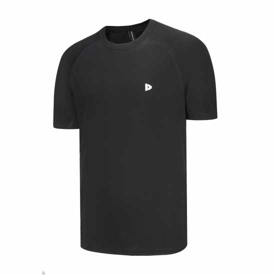 Donnay T-Shirt Sn99 Black Мъжко облекло за едри хора