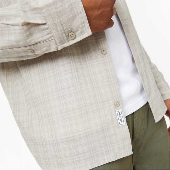 Мъжки ризи Карирана Дамска Риза Jack Wills Check Shirt Лак Карирана Дамска Риза Jack Wills Check Shirt Лак Мъжки ризи