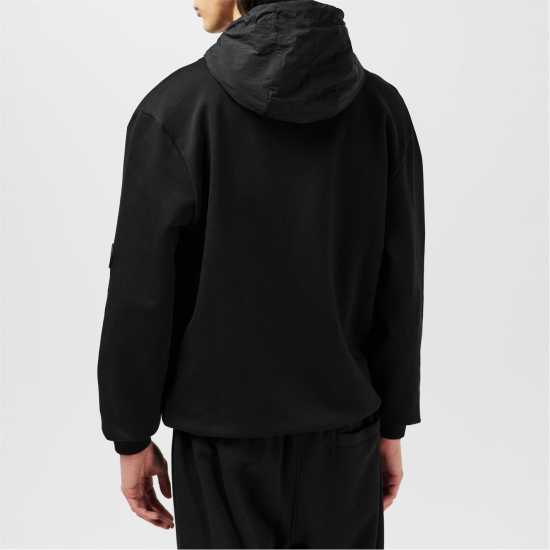 Firetrap Hybrid Hoodie Черно Firetrap Hybrid Hoodie Черно
