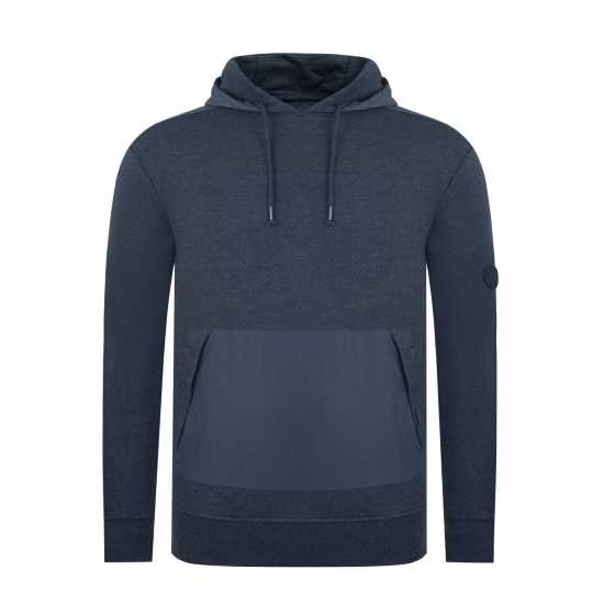 Firetrap Hybrid Hoodie Тъмно сиво марл Firetrap Hybrid Hoodie Тъмно сиво марл