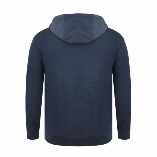 Firetrap Hybrid Hoodie Тъмно сиво марл Firetrap Hybrid Hoodie Тъмно сиво марл