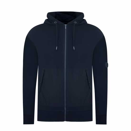 Firetrap Hybrid Full-Zip Hoodie Черно 