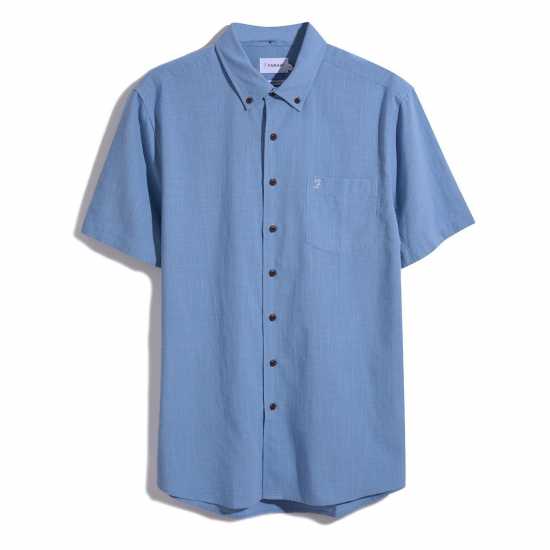 Мъжки ризи Farah Farah Densmore Short Sleeve Button Down Shirt Farah Farah Densmore Short Sleeve Button Down Shirt Мъжки ризи