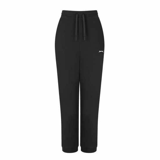 Slazenger Leisure Three Quarter Interlock Jogging Bottoms Womens Черно 
