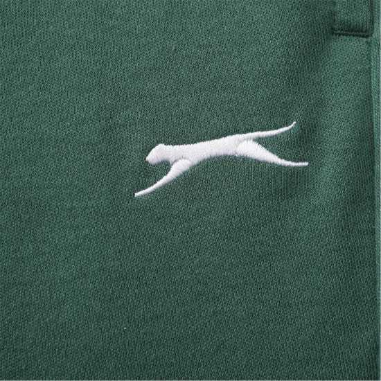 Slazenger Leisure Three Quarter Interlock Jogging Bottoms Womens Горско зелено 