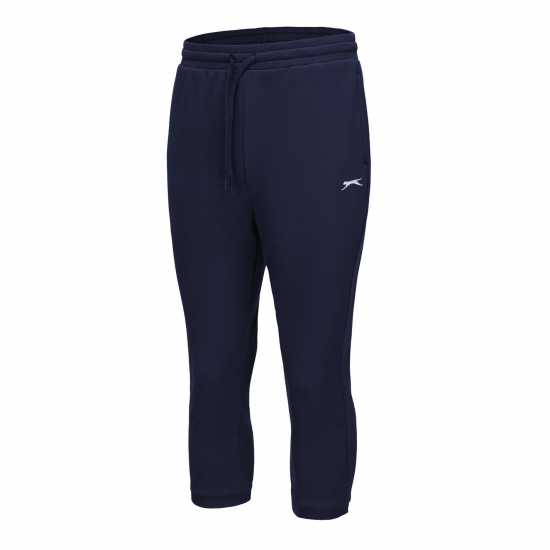 Slazenger Leisure Three Quarter Interlock Jogging Bottoms Womens Морска синьо 