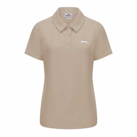 Slazenger Pique Polo Womens Бежово Slazenger Pique Polo Womens Бежово