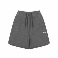 Slazenger Дамски Шорти Interlock Shorts Ladies Charcoal Дамски къси панталони