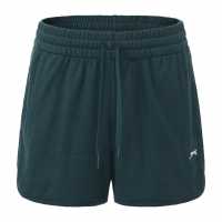 Slazenger Дамски Шорти Fleece Interlock Shorts Womens Forest Green Slazenger Дамски Шорти Fleece Interlock Shorts Womens Forest Green