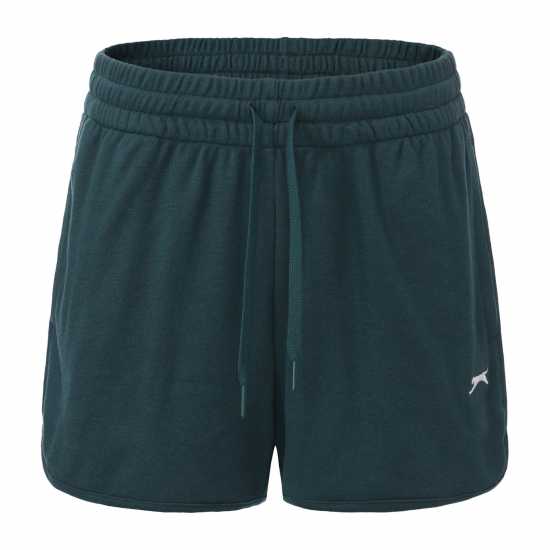 Slazenger Дамски Шорти Fleece Interlock Shorts Womens Forest Green Slazenger Дамски Шорти Fleece Interlock Shorts Womens Forest Green