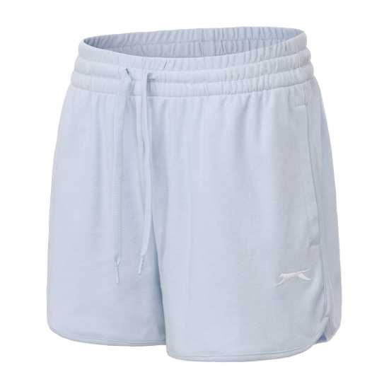 Slazenger Дамски Шорти Fleece Interlock Shorts Womens Light Blue Slazenger Дамски Шорти Fleece Interlock Shorts Womens Light Blue