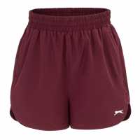 Slazenger Дамски Шорти Comfort Shorts Womens Бордово 