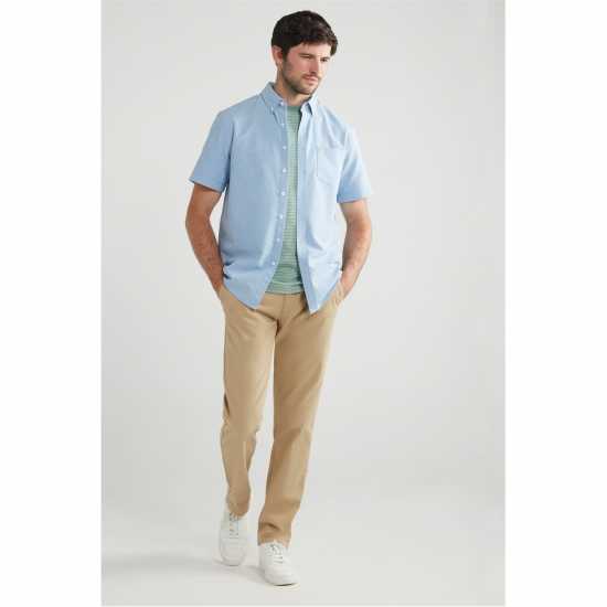 Мъжки ризи Farah Farah Drayton Short Sleeve Shirt Синьо Farah Farah Drayton Short Sleeve Shirt Синьо Мъжки ризи