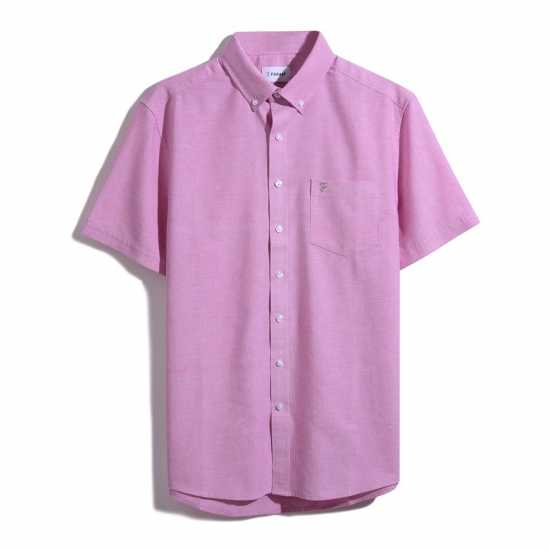 Мъжки ризи Farah Farah Drayton Short Sleeve Shirt Коралово розово Farah Farah Drayton Short Sleeve Shirt Коралово розово Мъжки ризи
