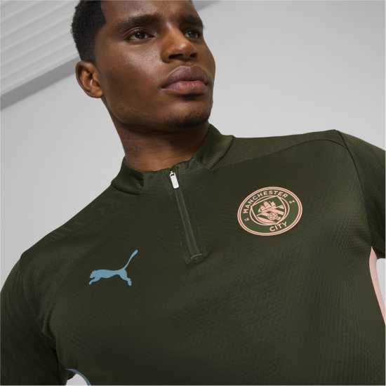 Мъжки горнища с цип Puma Manchester City Training Top 2024 2025 Adults Puma Manchester City Training Top 2024 2025 Adults Мъжки горнища с цип