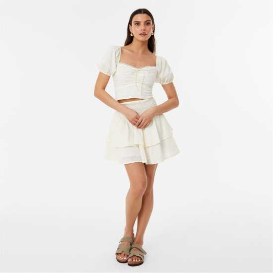 Jack Wills Broderie Prairie Top  Дамски ризи и тениски