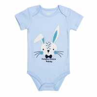 Baby Boy Easter Bunny Bodysuit Blue  Бебешки дрехи