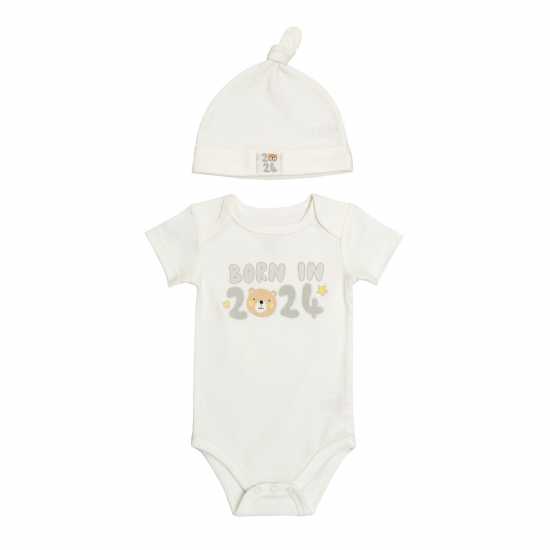 Baby Unisex 2024 Bodysuit And Hat Set  Бебешки дрехи