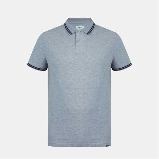 Firetrap Мъжка Блуза С Яка Lazer Polo Shirt Mens Сив марл 