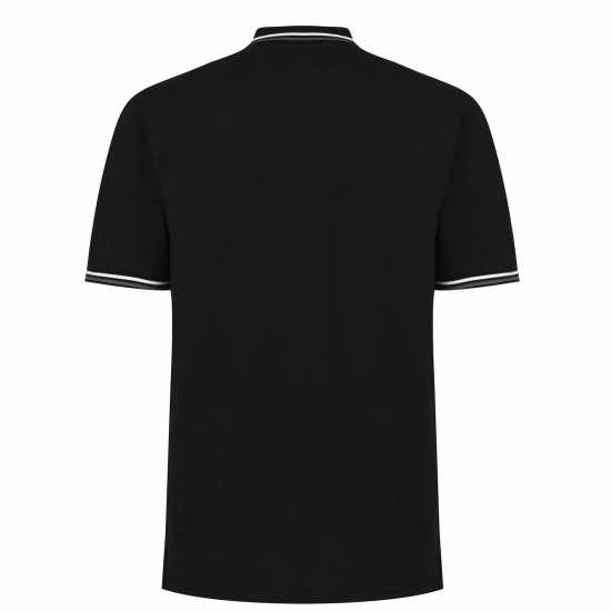 Firetrap Мъжка Блуза С Яка Lazer Polo Shirt Mens Black Мъжко облекло за едри хора