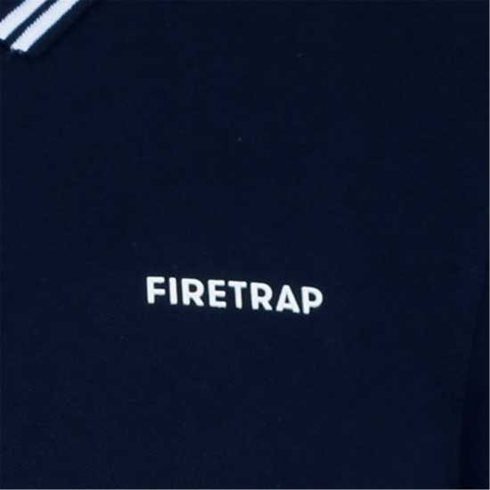 Firetrap Мъжка Блуза С Яка Lazer Polo Shirt Mens Navy Мъжко облекло за едри хора