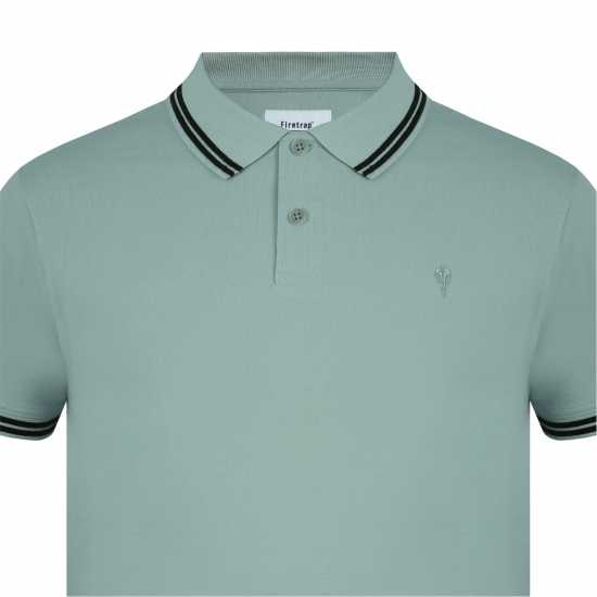 Firetrap Мъжка Блуза С Яка Lazer Polo Shirt Mens Зелено 