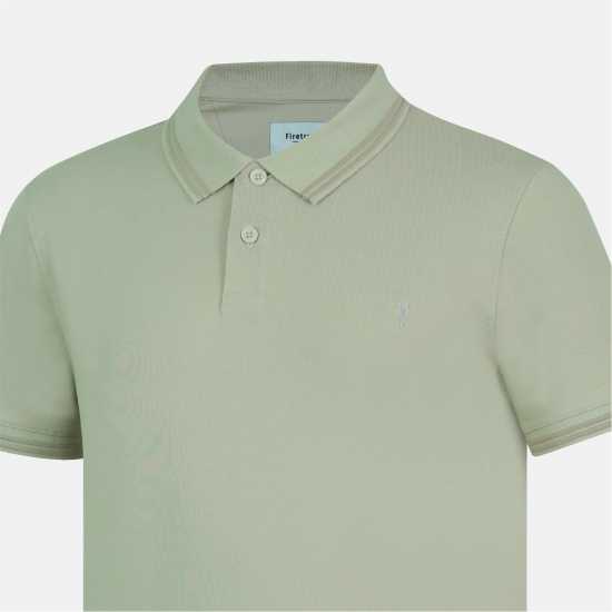 Firetrap Мъжка Блуза С Яка Lazer Polo Shirt Mens Beige 