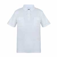 Soviet Мъжка Блуза С Яка Double Pocket Polo Shirt Mens White Мъжки тениски с яка