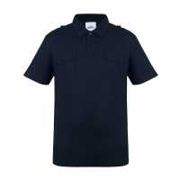 Soviet Мъжка Блуза С Яка Double Pocket Polo Shirt Mens Black Мъжки тениски с яка