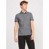 Jack And Jones Блуза С Яка Paulos Tipped Pique Short Sleeve Polo Shirt Anthracite Мъжко облекло за едри хора