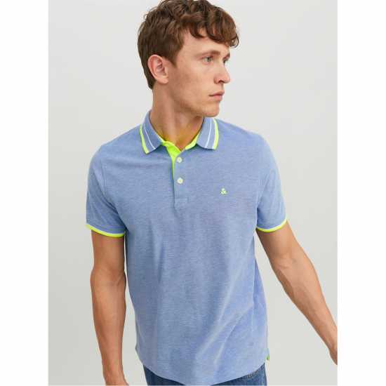 Jack And Jones Блуза С Яка Paulos Tipped Pique Short Sleeve Polo Shirt