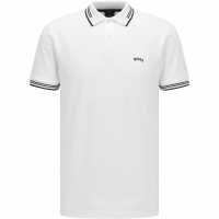 Hugo Boss Блуза С Яка Paul Pique Polo Shirt White 100 Holiday Essentials