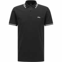Hugo Boss Блуза С Яка Paul Pique Polo Shirt Black 001 Holiday Essentials
