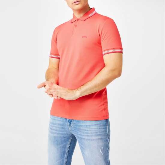 Hugo Boss Блуза С Яка Paul Pique Polo Shirt Bright Red 627 - Holiday Essentials