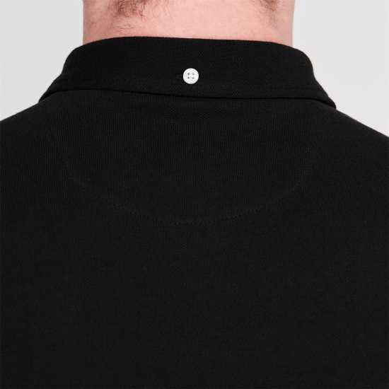 Блуза С Яка Ricky Long Sleeve Polo Shirt Dp Black 006 Мъжки тениски с яка