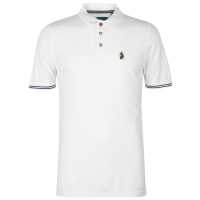 Luke Sport Блуза С Яка Mead Polo Shirt White Мъжки тениски с яка