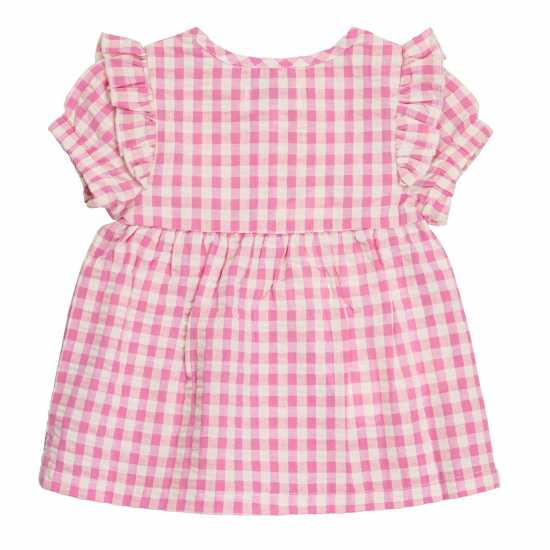 Baby Girl Gingham Top And Short Set