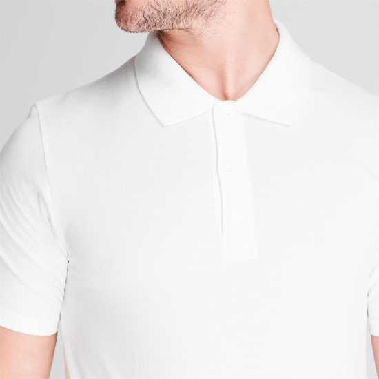Donnay Блуза С Яка Two Pack Polo Shirts Mens White Мъжко облекло за едри хора