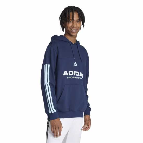 Adidas House Of Tiro Nations Pack Hoodie Adults Светло синьо/Бяло Мъжки суитчъри и блузи с качулки