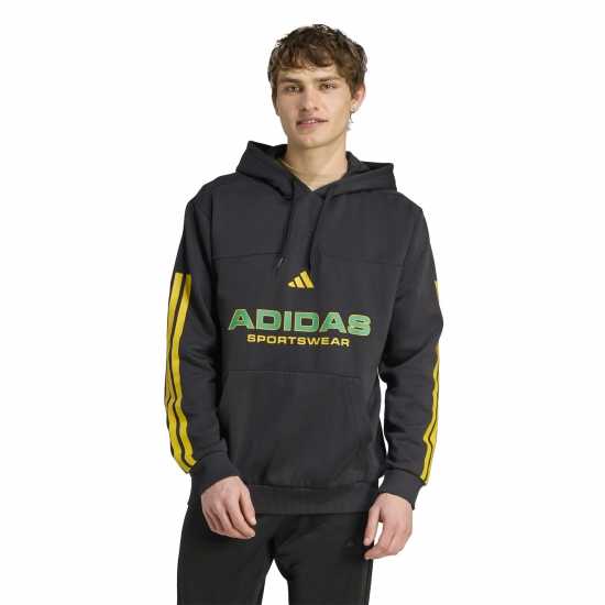 Adidas House Of Tiro Nations Pack Hoodie Adults Черно/Злато Мъжки суитчъри и блузи с качулки