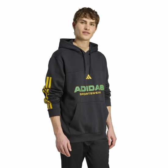Adidas House Of Tiro Nations Pack Hoodie Adults Черно/Злато Мъжки суитчъри и блузи с качулки