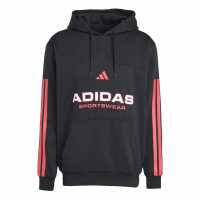 Adidas House Of Tiro Nations Pack Hoodie Adults Black/Ruby Red 
