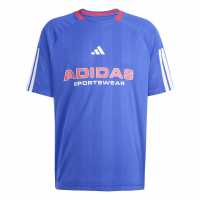 Adidas House Of Tiro Nations T-Shirt Adults Тъмно синьо/Бяло 