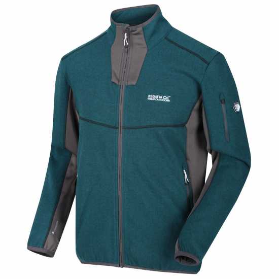 Полар Мъже Regatta Kestor Knit Effect Fleece Mens  Мъжки полар