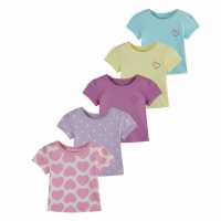 Hello World Baby Girl Essential Pack Of 5 T-Shirts  Детски тениски и фланелки