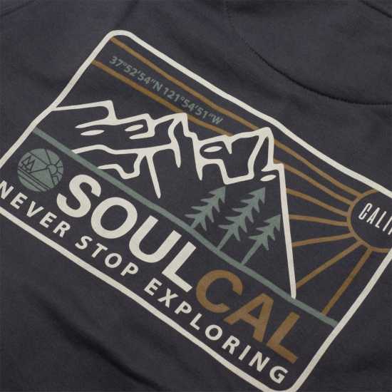 Soulcal Full Zip Hoodie Grey - Мъжки суитчъри и блузи с качулки