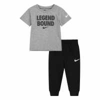 Nike Tee Pant Set Bb99 Gray/Black Бебешки дрехи